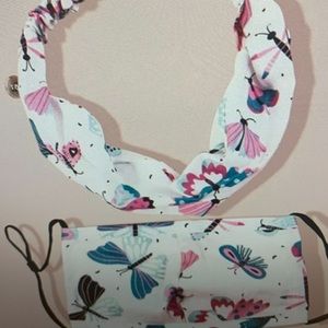 Kids face mask with headband